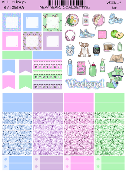 NEW YEAR GOAL SETTING WEEKLY KIT