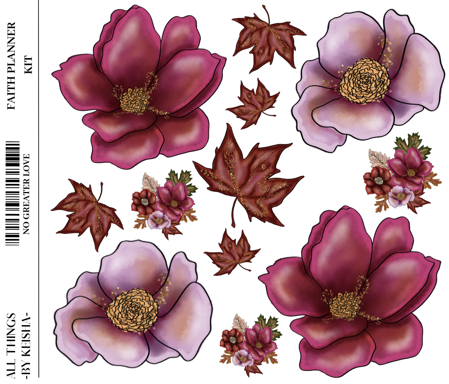 NO GREATER LOVE FAITH PLANNER KIT