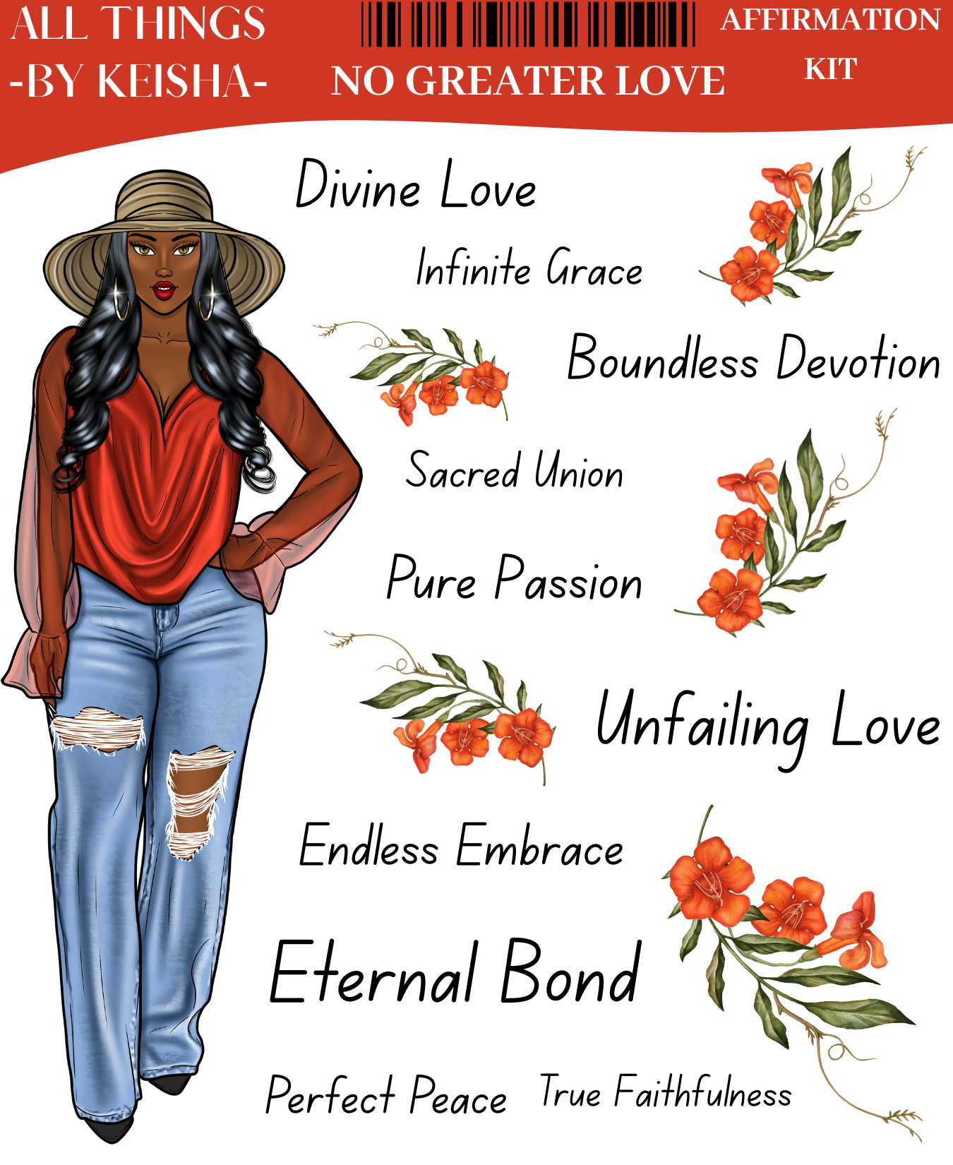 NO GREATER LOVE AFFIRMATION KIT