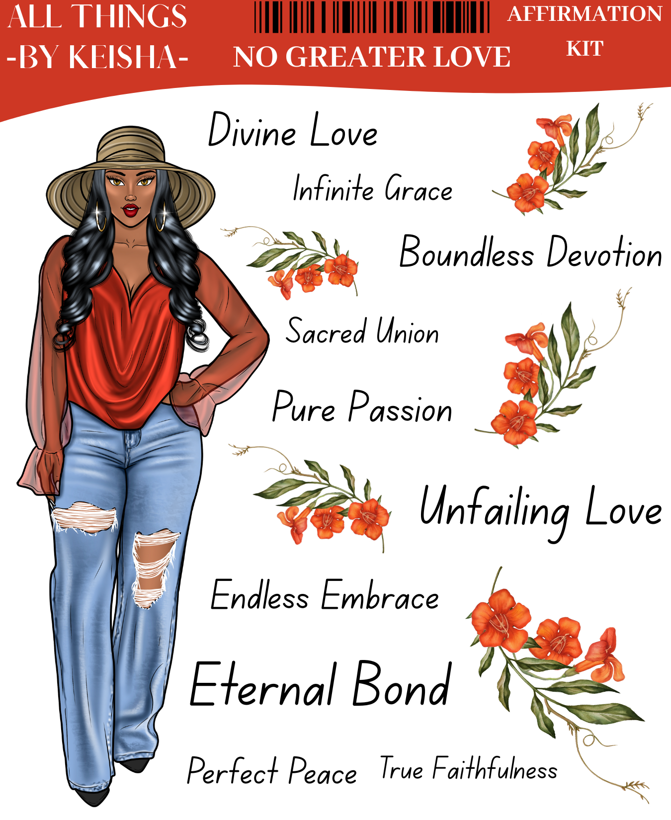 NO GREATER LOVE AFFIRMATION KIT