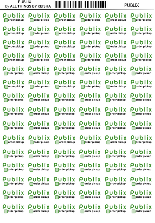 PUBLIX SCRIPT STICKERS