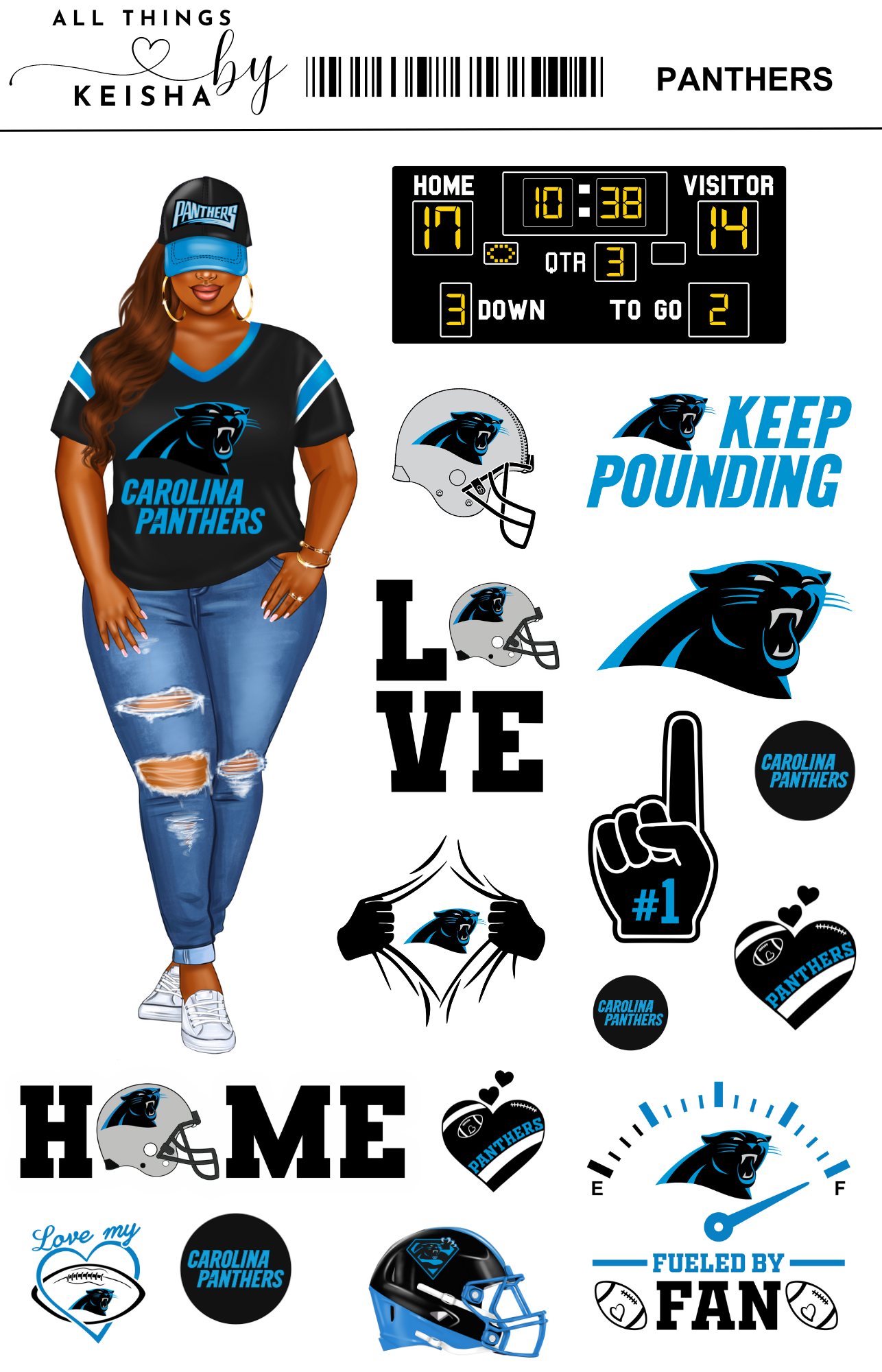 CAROLINA PANTHERS FUNCTIONAL KITS