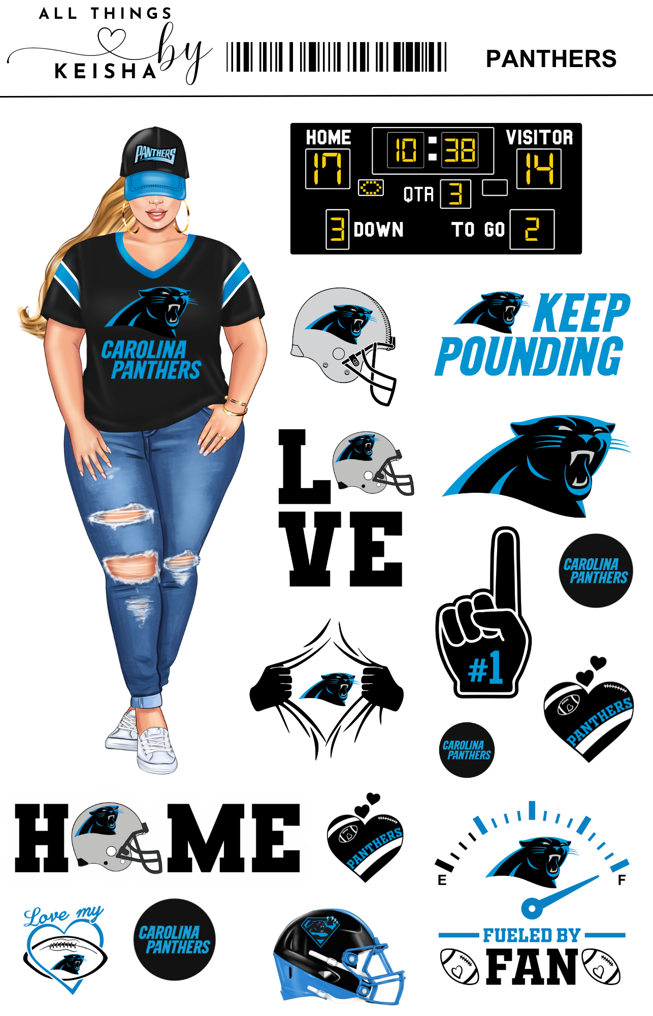 CAROLINA PANTHERS FUNCTIONAL KITS