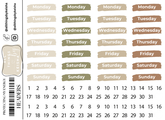 PROTECTING MY ENERGY HEADERS