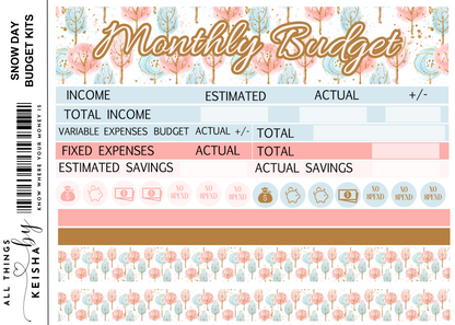 SNOW DAY BUDGET KITS