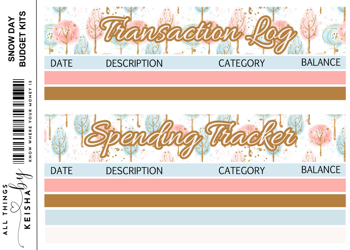 SNOW DAY BUDGET KITS