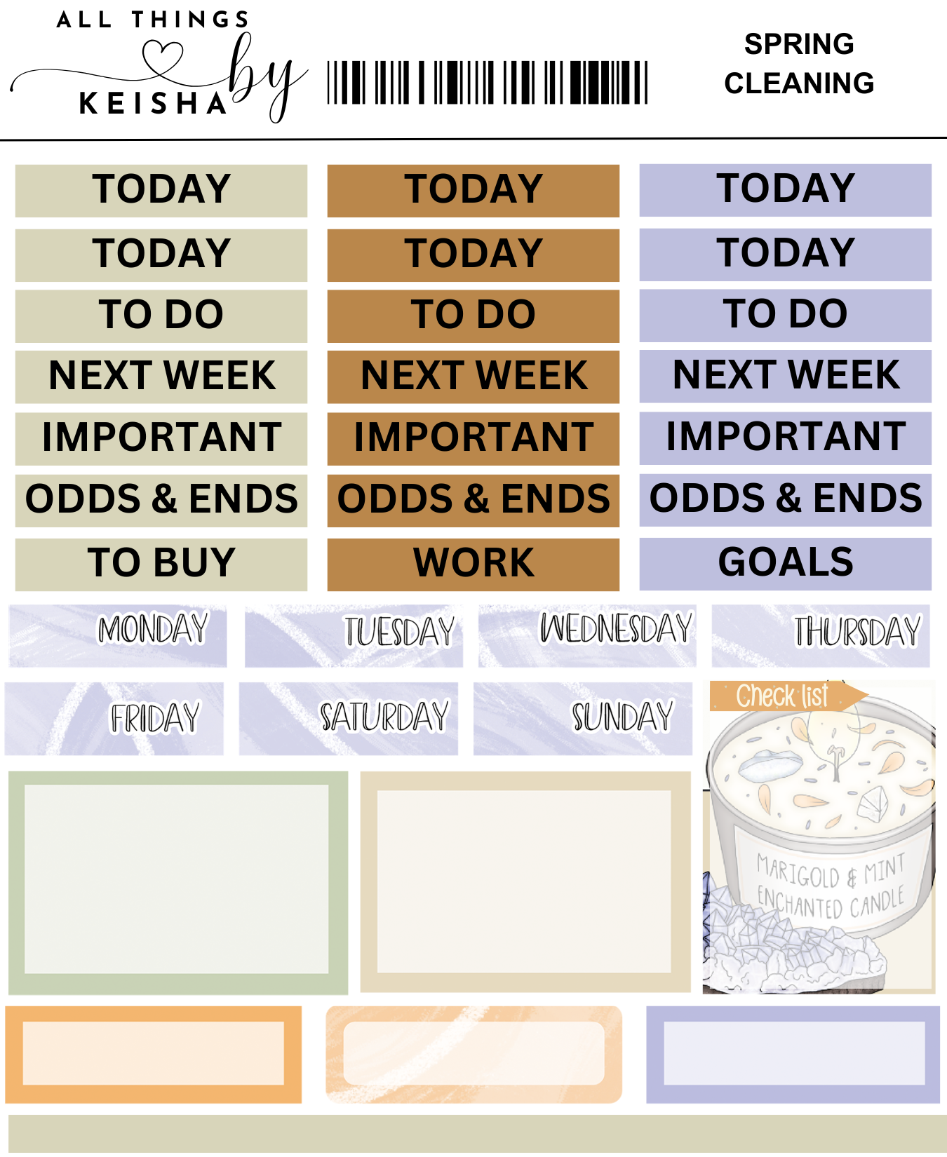 SPRING CLEANING WEEKLY KIT