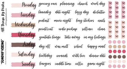 SUNDAY VIBES WEEKLY KIT