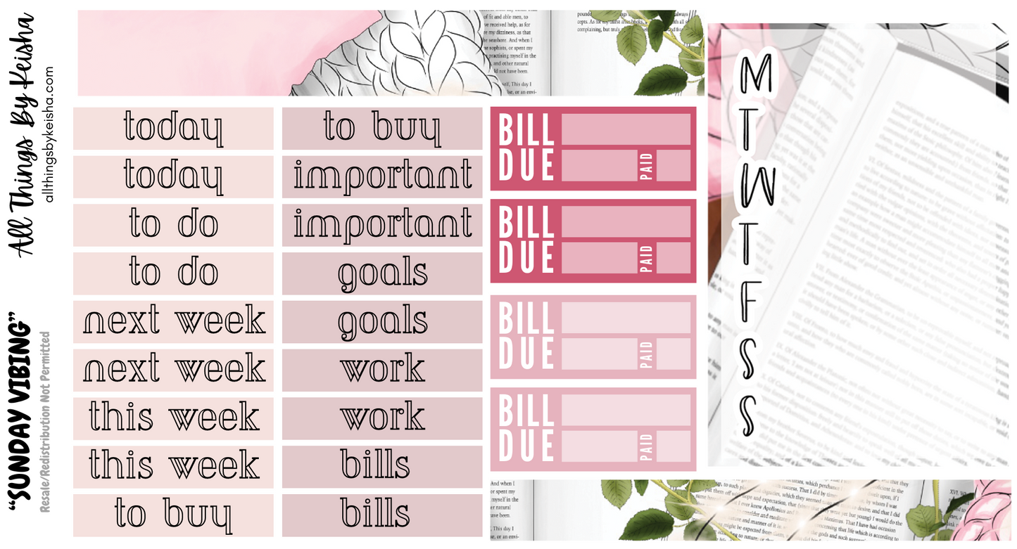 SUNDAY VIBES WEEKLY KIT