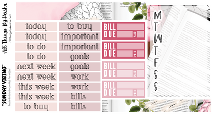 SUNDAY VIBES WEEKLY KIT