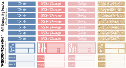 WORK FROM HOME WEEKLY KIT