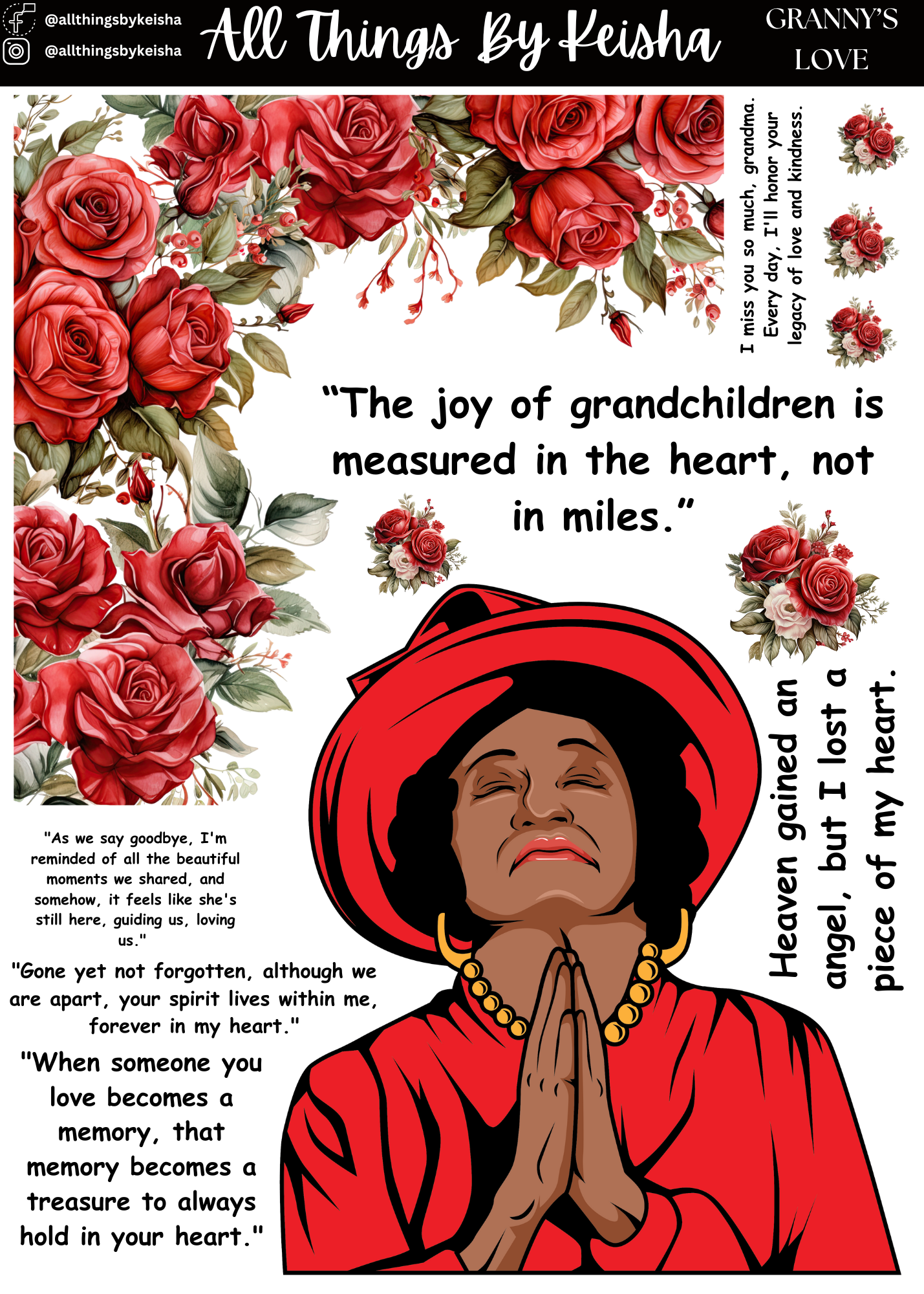 GRANNY'S LOVE - AFFIRMATION KIT