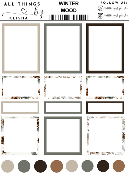 WINTER MOOD  STICKER THEMED PACK
