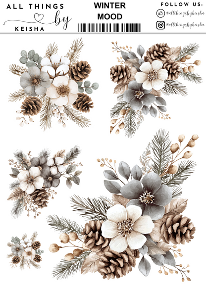 WINTER MOOD  STICKER THEMED PACK
