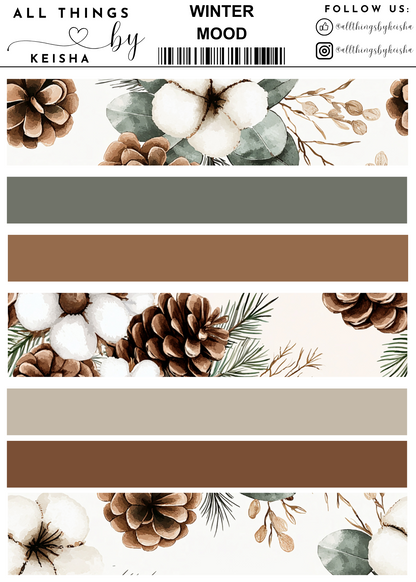 WINTER MOOD  STICKER THEMED PACK