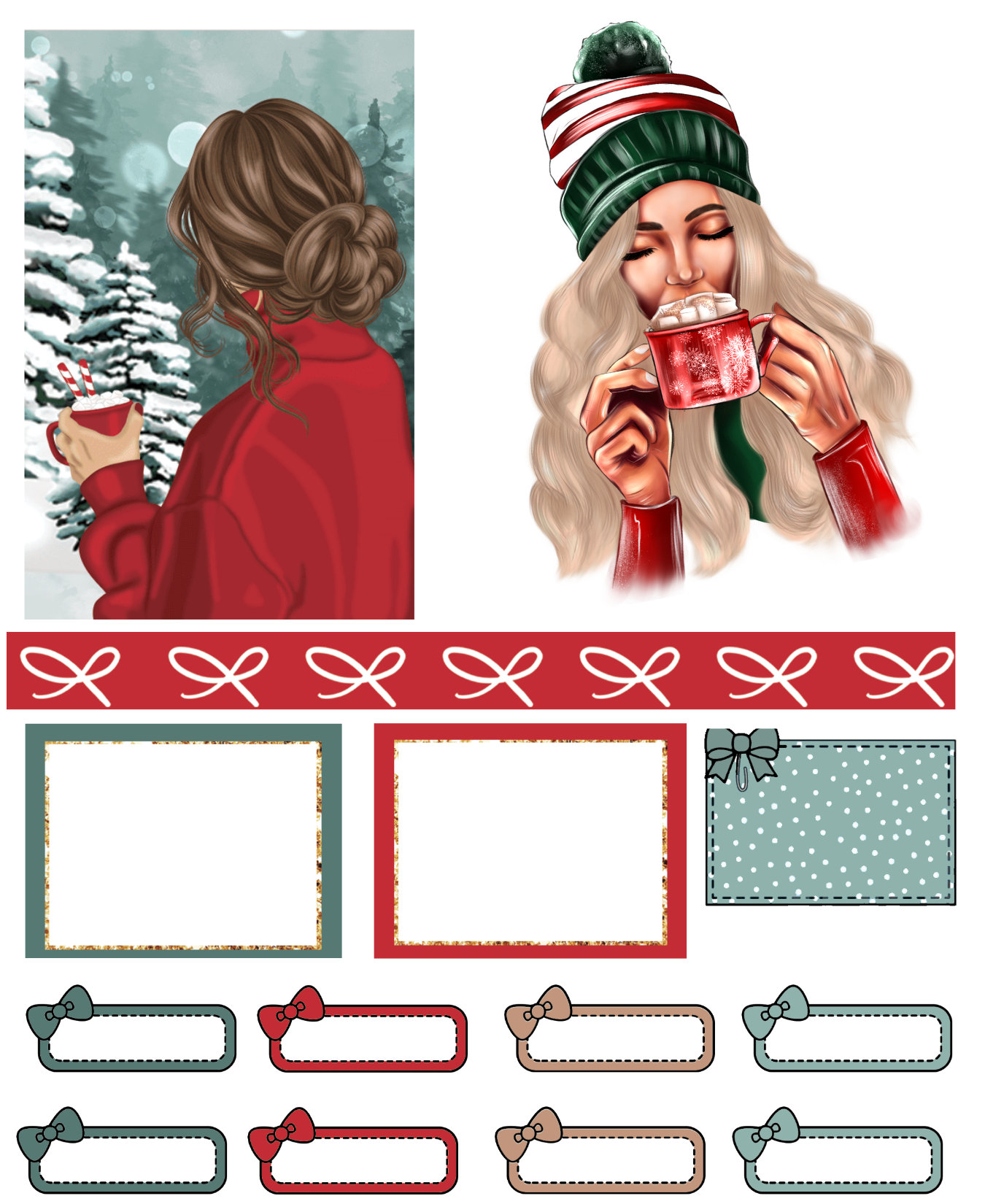 HOT COCOA- LIGHT STICKER PACK