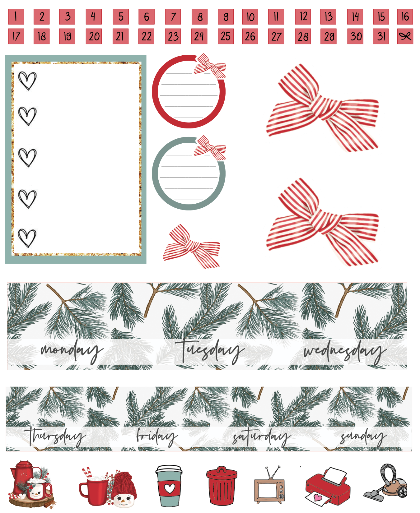 HOT COCOA- LIGHT STICKER PACK