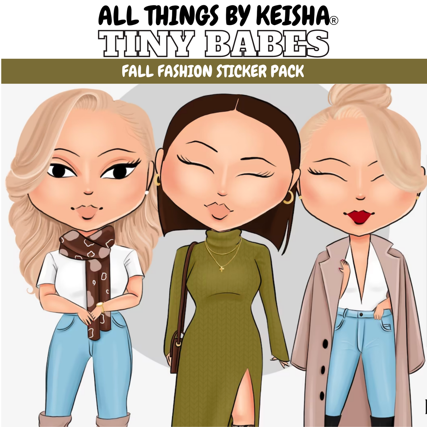 TINY BABES FALL STICKER PACK