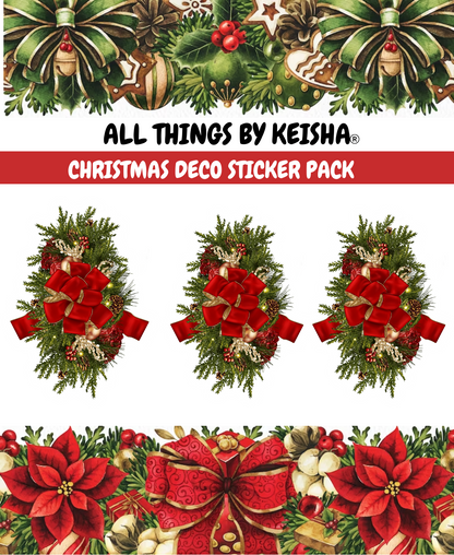 CHRISTMAS DECO STICKER PACK -MINI