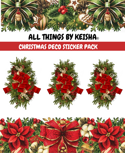 CHRISTMAS DECO STICKER PACK -MINI