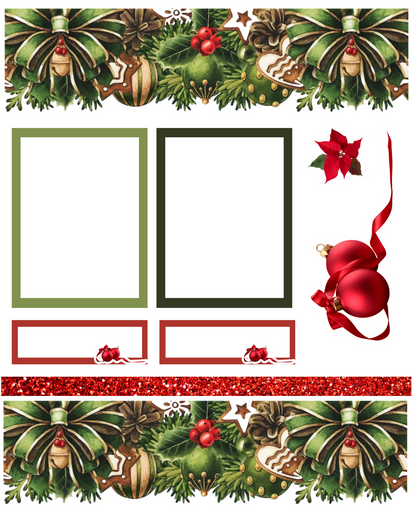 CHRISTMAS DECO STICKER PACK -MINI