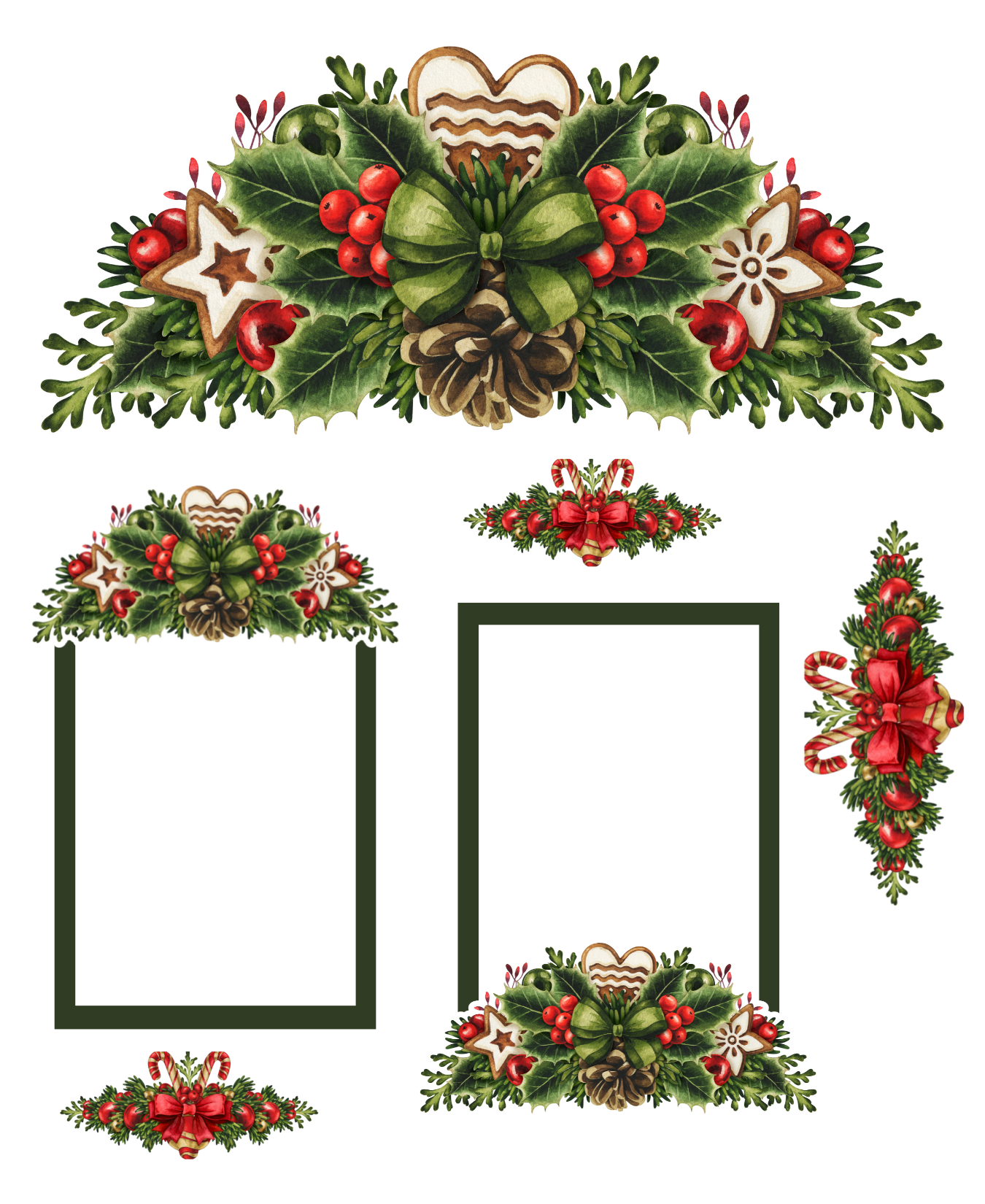 CHRISTMAS DECO STICKER PACK -MINI