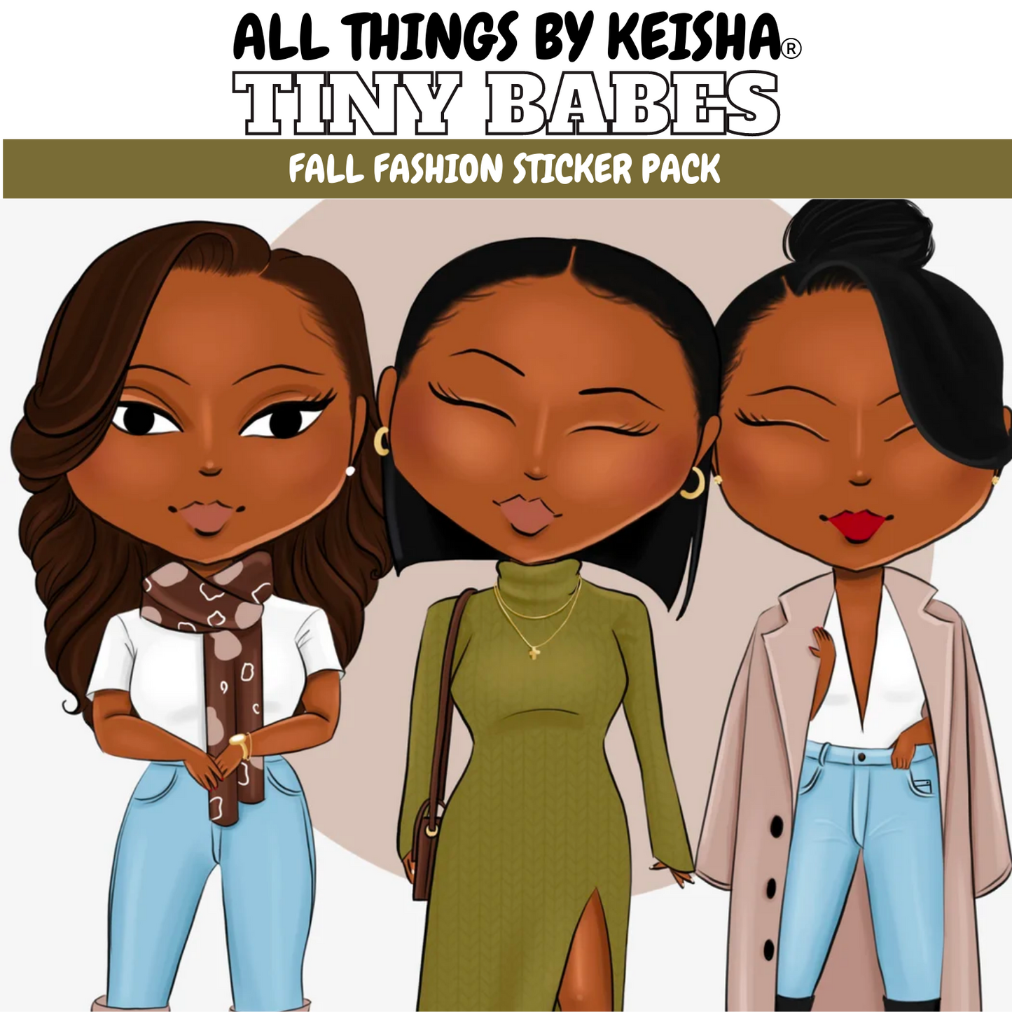 TINY BABES FALL STICKER PACK