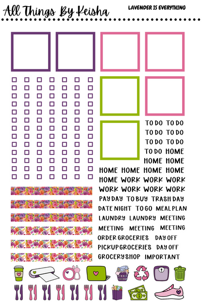 LAVENDER IS EVERYTHING A5 WEEKLY KIT