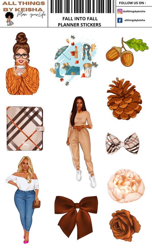 100 FALL INTO FALL PLANNER STICKERS