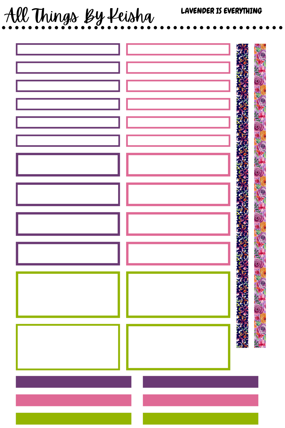 LAVENDER IS EVERYTHING A5 WEEKLY KIT