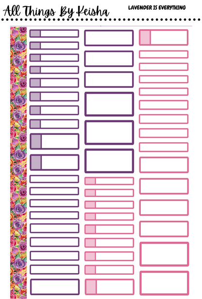 LAVENDER IS EVERYTHING - WEEKLY KITS( 7X9)