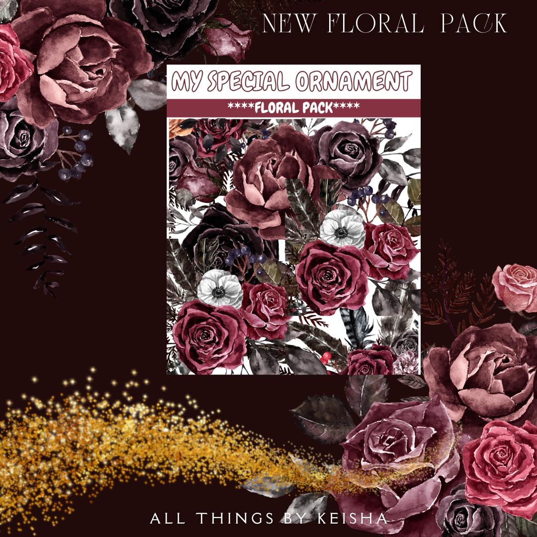 MY SPECIAL ORNAMENT FLORAL STICKER PACK