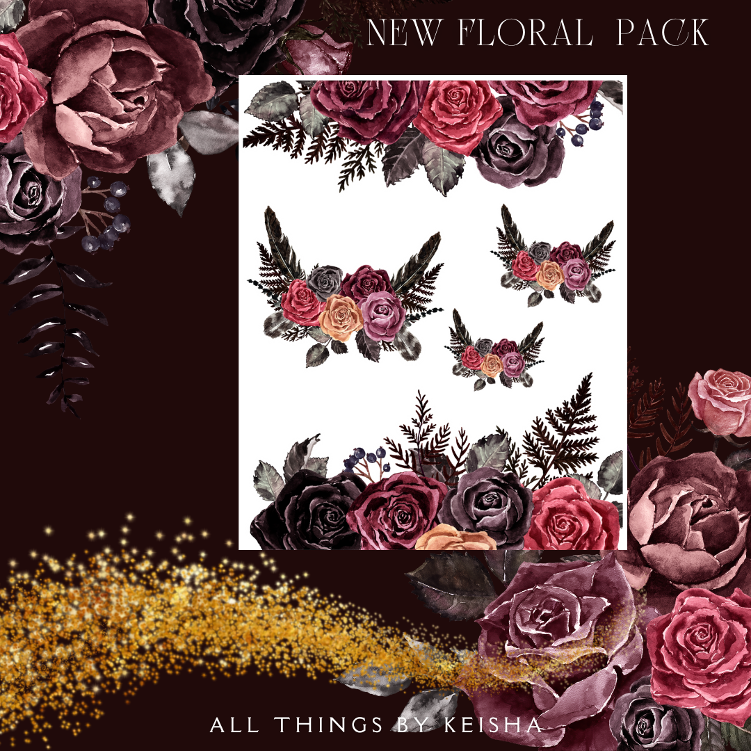 MY SPECIAL ORNAMENT FLORAL STICKER PACK
