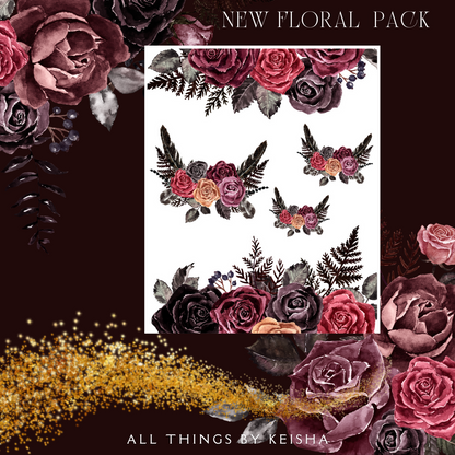 MY SPECIAL ORNAMENT FLORAL STICKER PACK