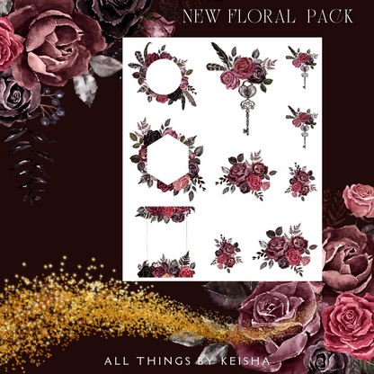MY SPECIAL ORNAMENT FLORAL STICKER PACK