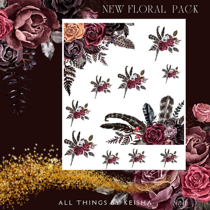 MY SPECIAL ORNAMENT FLORAL STICKER PACK