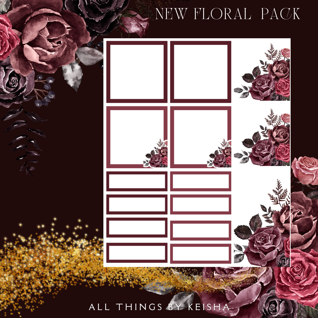 MY SPECIAL ORNAMENT FLORAL STICKER PACK