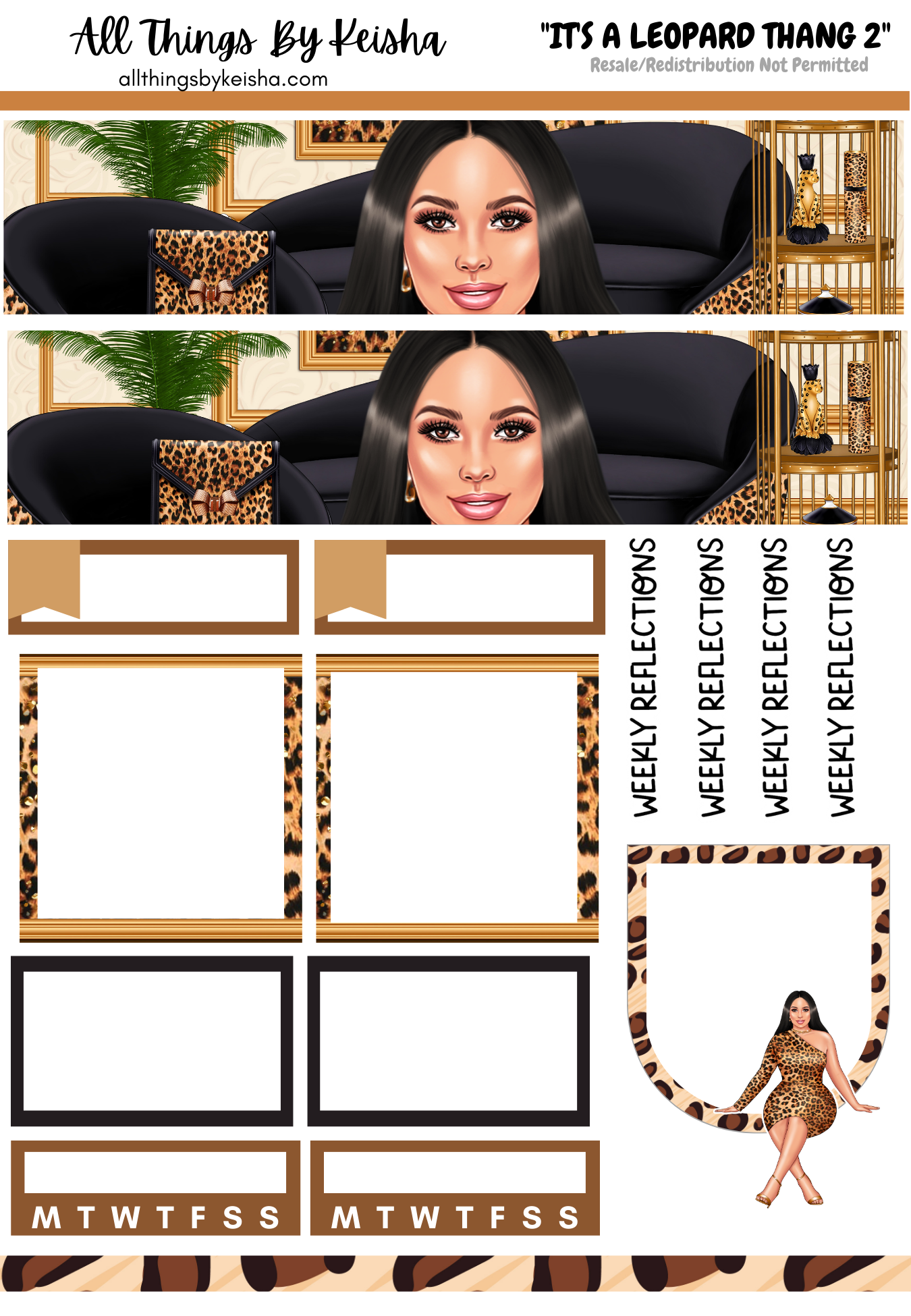 IT'S A LEOPARD THANG- LIGHT WEEKLY KIT