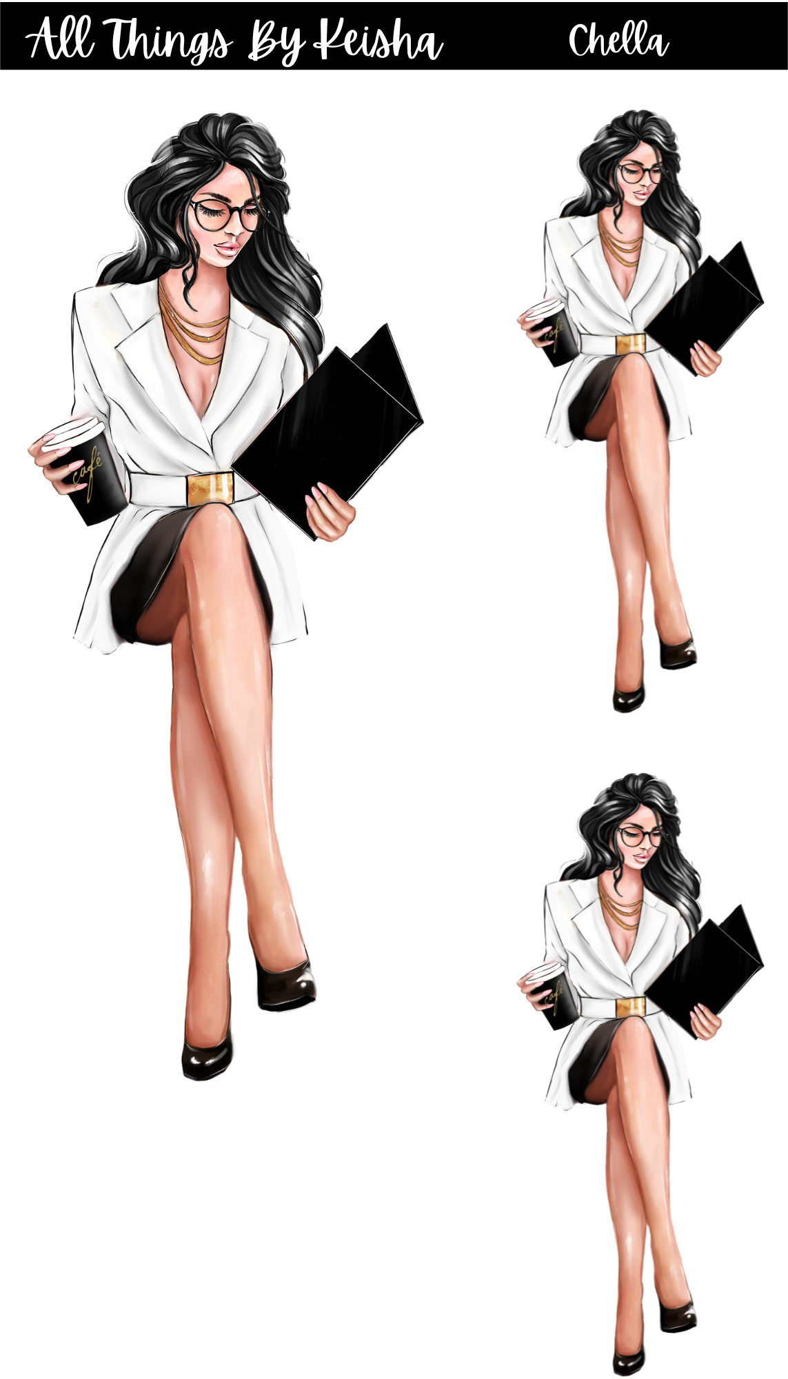 I'M THE BOSS PLANNER GIRL STICKER SET