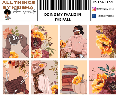 DOING MY THANG IN THE FALL FULL STICKER KIT