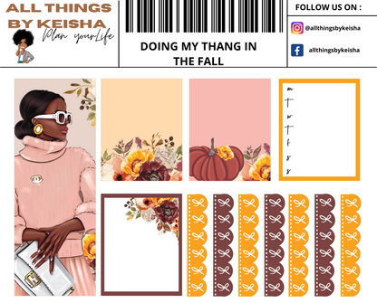 DOING MY THANG IN THE FALL FULL STICKER KIT