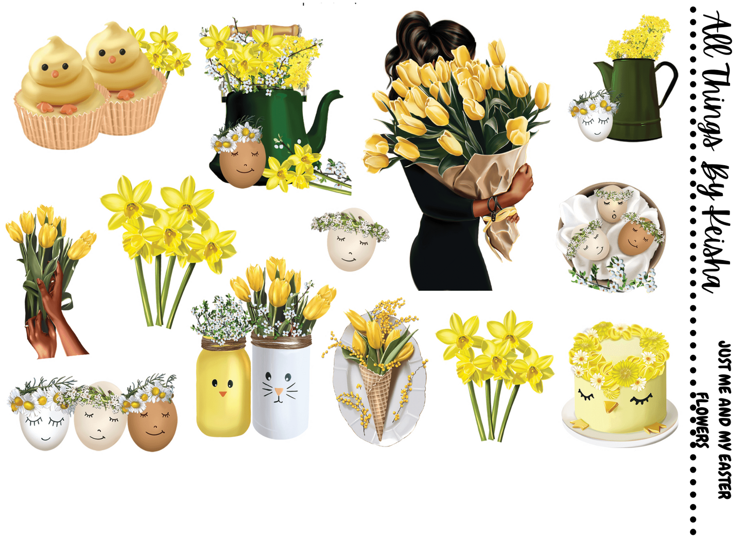 JUST ME AND MY EASTER FLOWERS