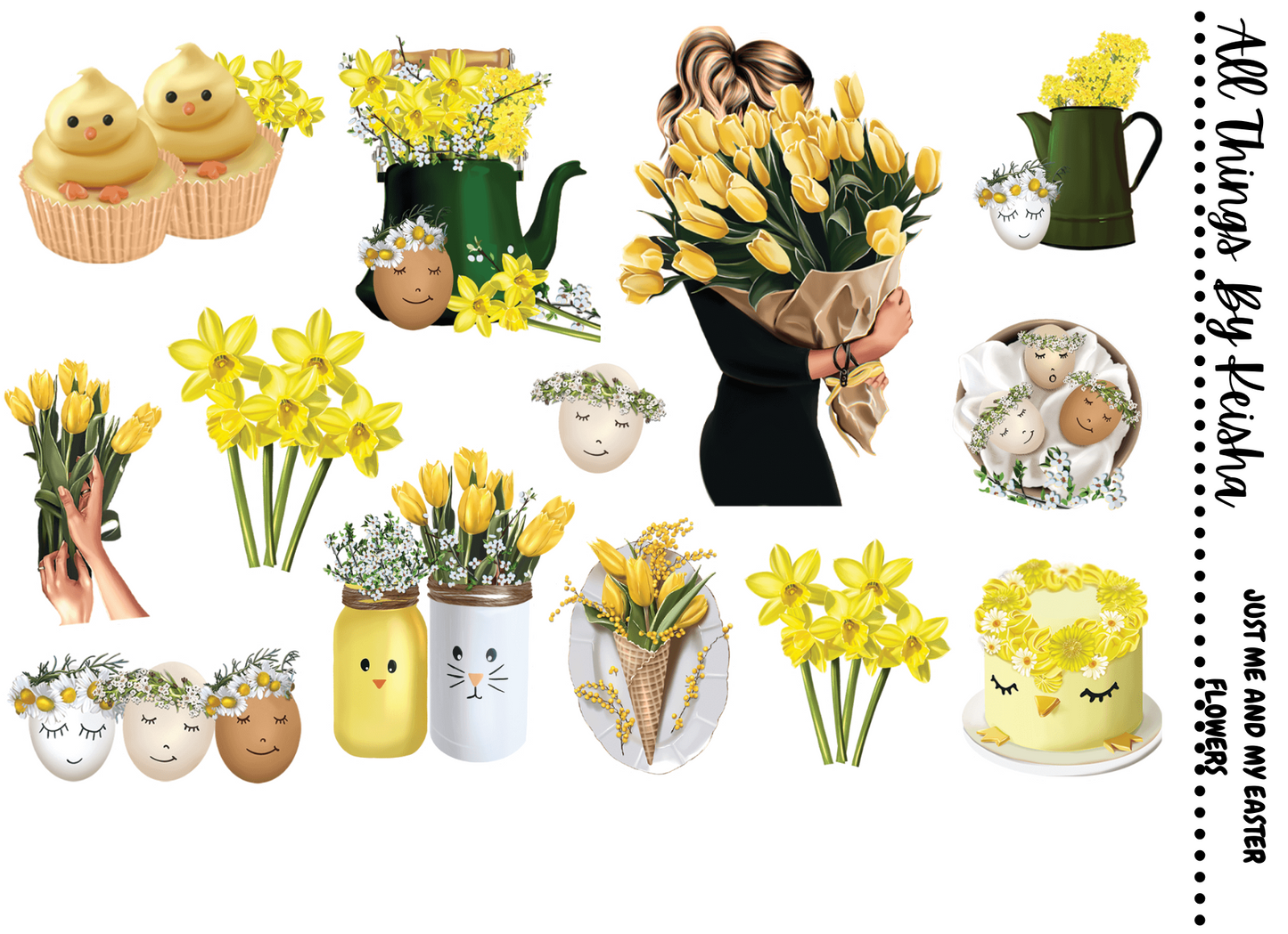 JUST ME AND MY EASTER FLOWERS