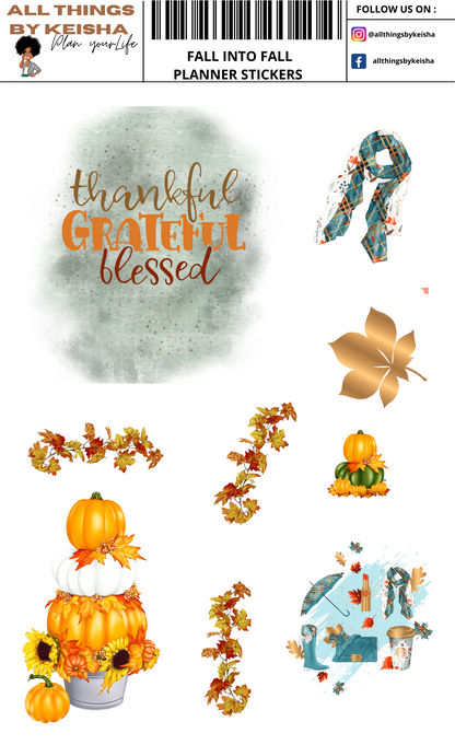 100 FALL INTO FALL PLANNER STICKERS