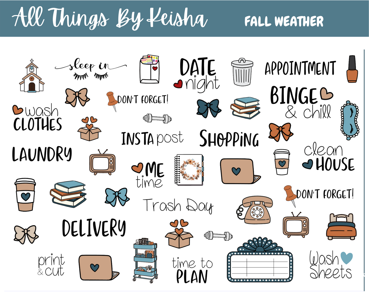 FALL WEATHER FULL STICKER KIT