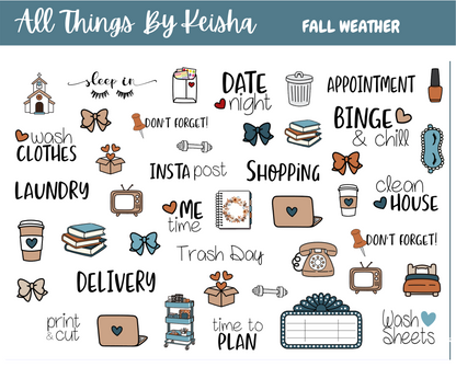 FALL WEATHER FULL STICKER KIT