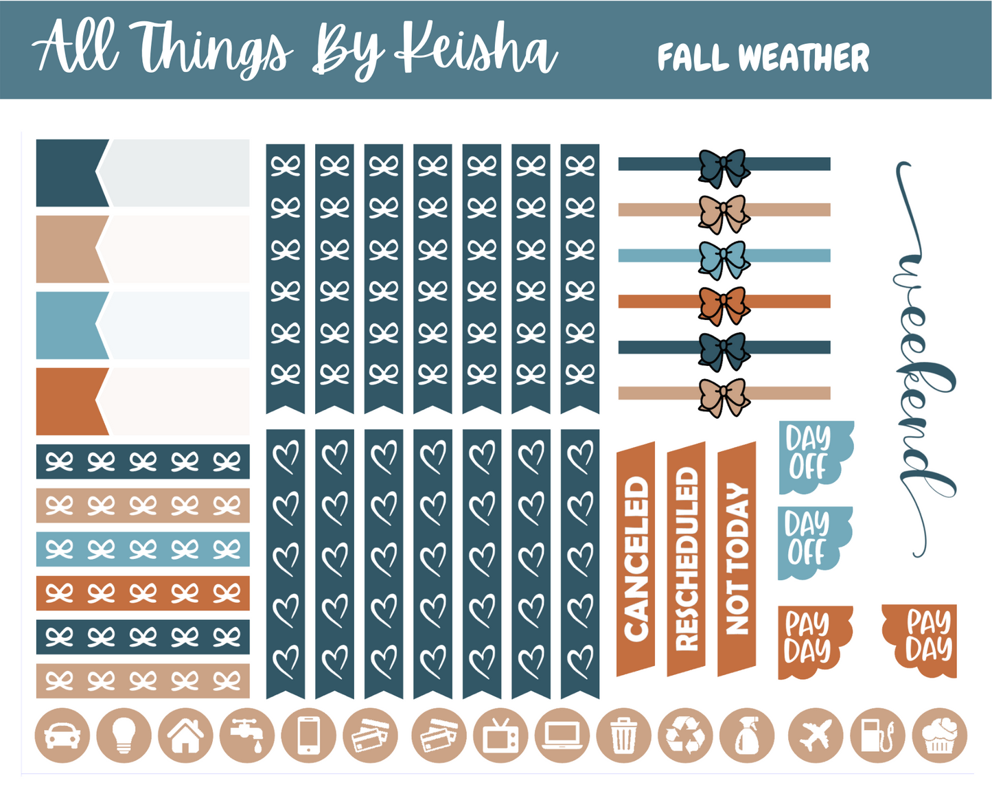 FALL WEATHER FULL STICKER KIT