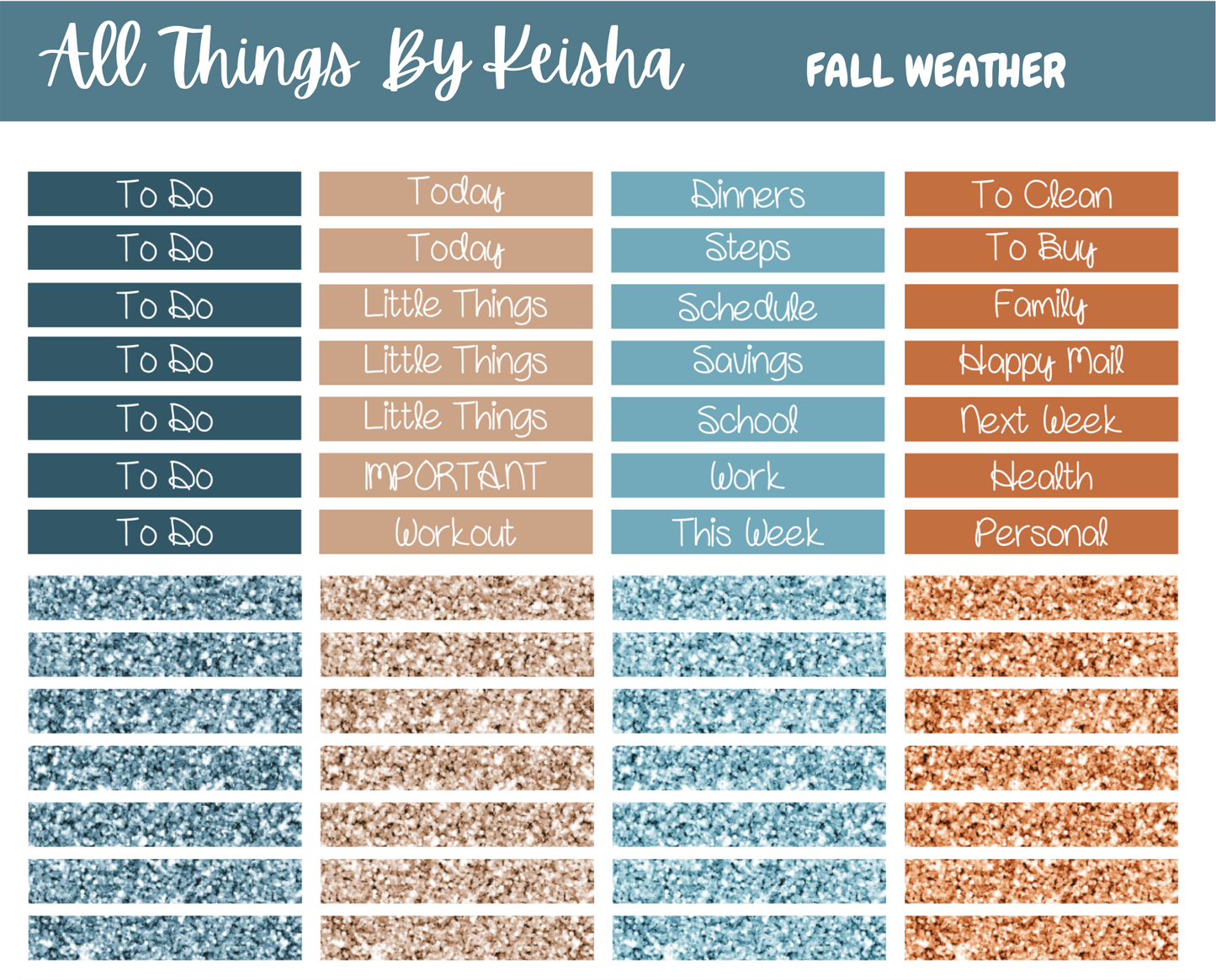 FALL WEATHER FULL STICKER KIT