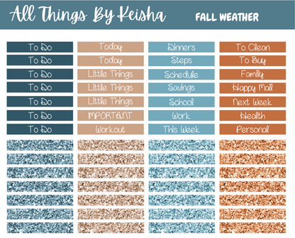 FALL WEATHER FULL STICKER KIT