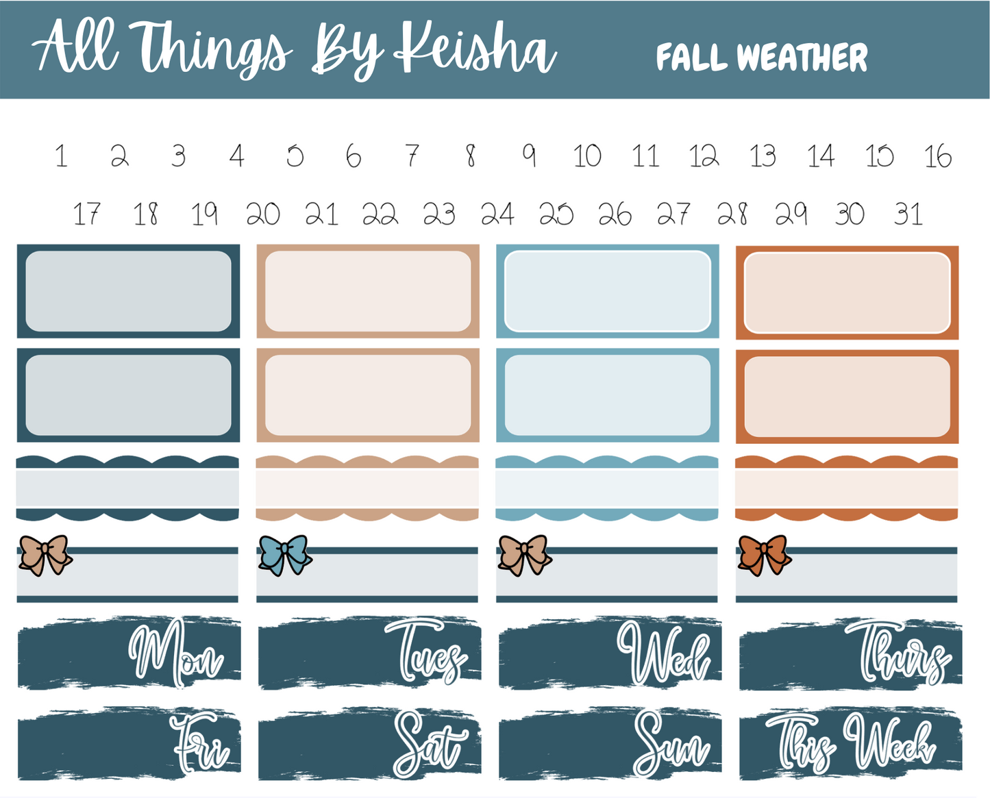 FALL WEATHER FULL STICKER KIT
